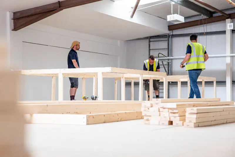 Flexicovers Mezzanine Floor During Installation